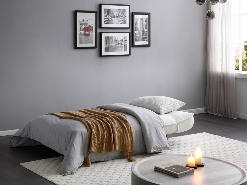 Land Of Beds Portia Cream Sofa Bed3