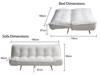 Land Of Beds Portia Cream Sofa Bed9