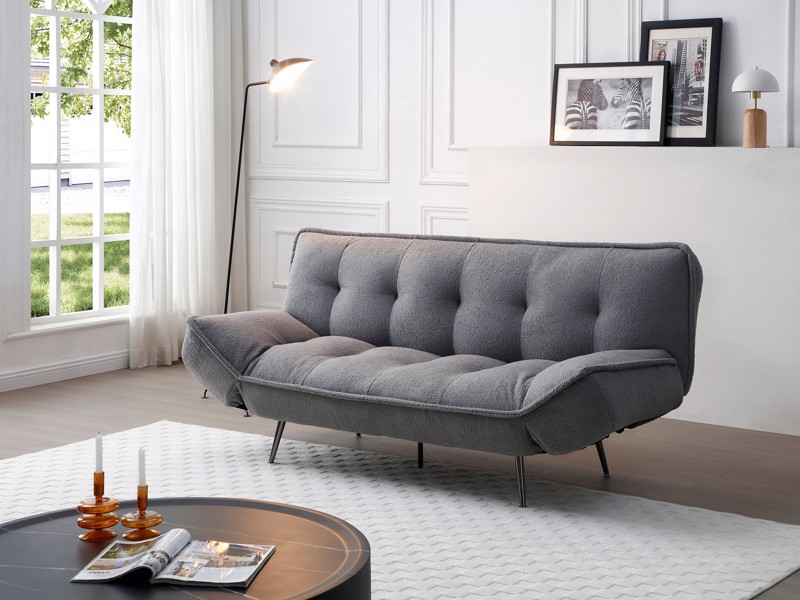 Land Of Beds Portia Grey Sofa Bed1