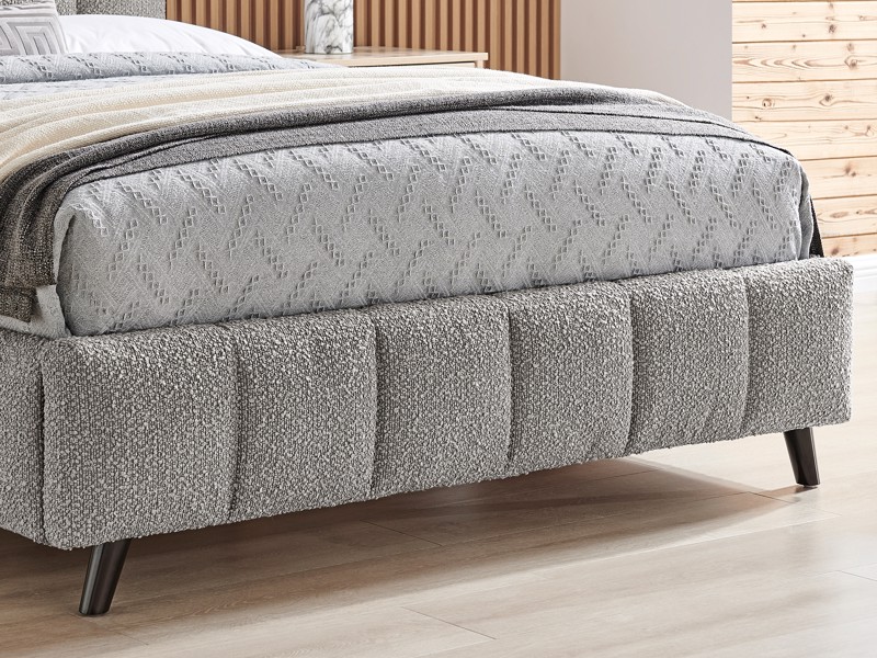 Land Of Beds Eloise Dove Grey Fabric Bed Frame4