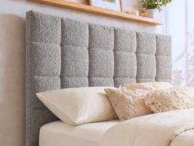 Land Of Beds Eloise Dove Grey Fabric Bed Frame3