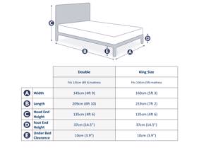 Land Of Beds Eloise Ivory Fabric Bed Frame5
