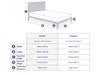 Land Of Beds Eloise Ivory Fabric Bed Frame5