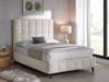 Land Of Beds Eloise Ivory Fabric Bed Frame1
