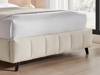 Land Of Beds Eloise Ivory Fabric Bed Frame4