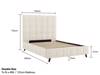 Land Of Beds Eloise Ivory Fabric Bed Frame5