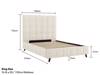 Land Of Beds Eloise Ivory Fabric Bed Frame6