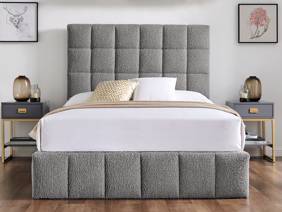 Land Of Beds Eloise Dove Grey Fabric Ottoman Bed5