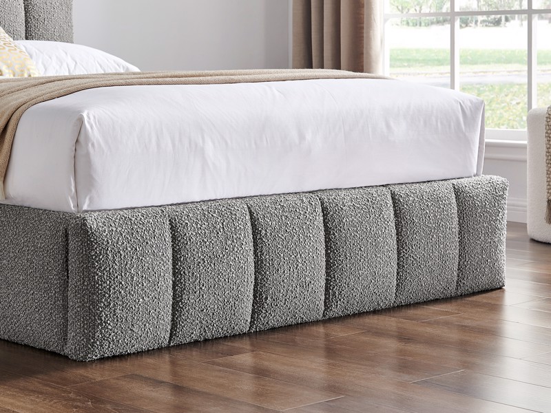 Land Of Beds Eloise Dove Grey Fabric Ottoman Bed5