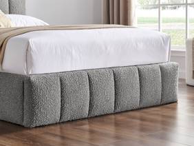 Land Of Beds Eloise Dove Grey Fabric Ottoman Bed5