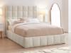 Land Of Beds Eloise Ivory Fabric Ottoman Bed1