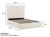 Land Of Beds Eloise Ivory Fabric Ottoman Bed6