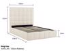 Land Of Beds Eloise Ivory Fabric Ottoman Bed7
