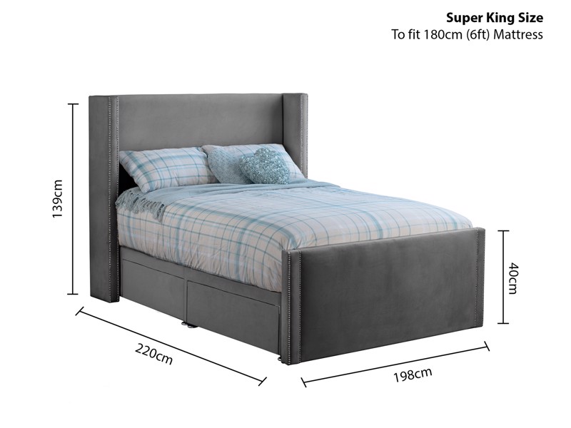 Land Of Beds Vanessa Bed Frame10