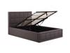 Land Of Beds Tolkein Grey Fabric Single Ottoman Bed2