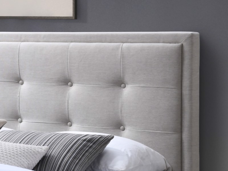 Land Of Beds Tyler Natural Fabric King Size Bed Frame3
