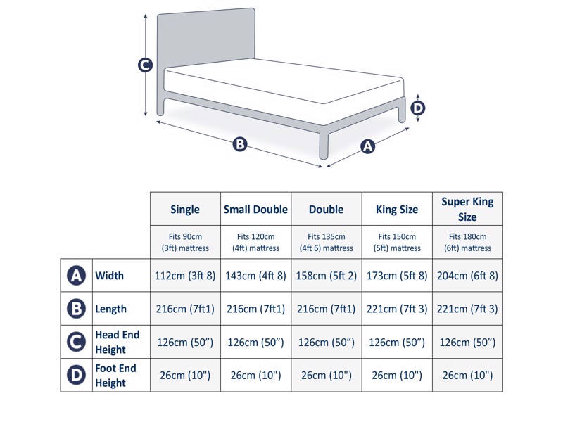 Land Of Beds Tokyo Fabric Bed Frame2