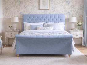 Land Of Beds Sapporo Fabric Bed Frame2