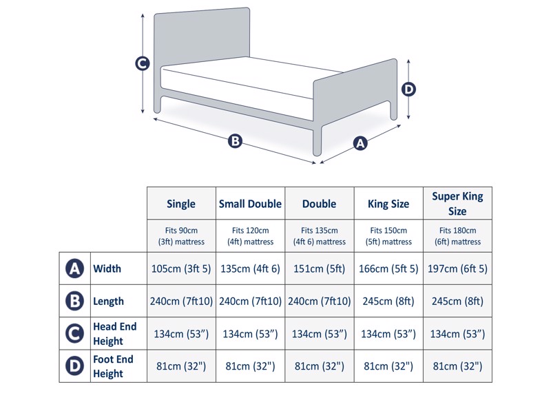 Land Of Beds Sapporo Fabric Bed Frame2