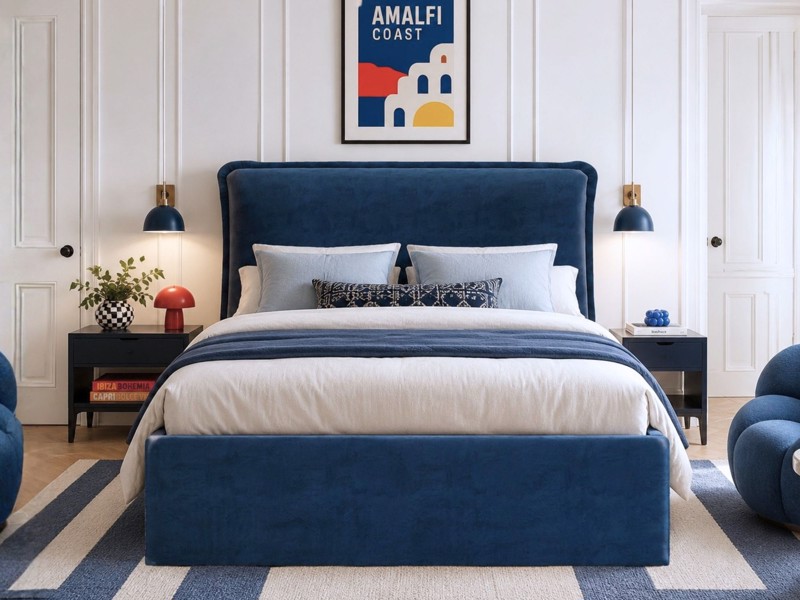 Land Of Beds Kai Fabric Bed Frame2