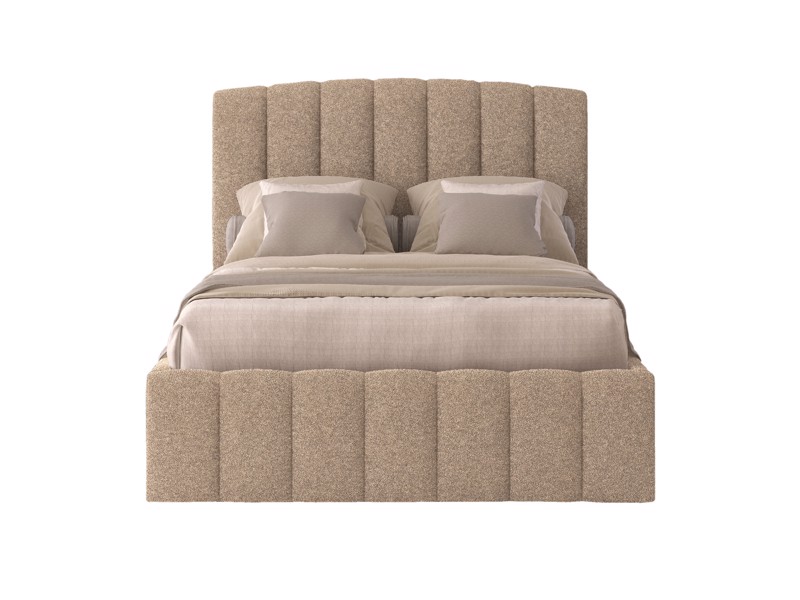 Land Of Beds Akita Fabric Double Bed Frame2