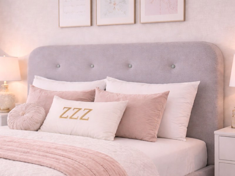 Breasley Loft Grey Fabric Bed Frame4