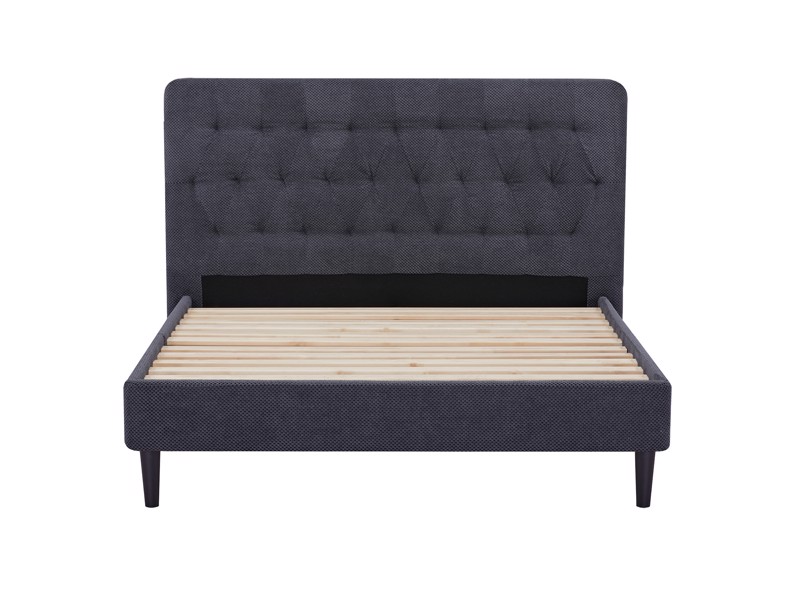 Breasley Penthouse Dark Grey Fabric Bed Frame3