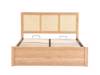 Land Of Beds Marsaille Oak Finish Wooden Ottoman Bed8