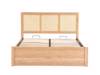 Land Of Beds Marsaille Oak Finish Wooden Ottoman Bed6