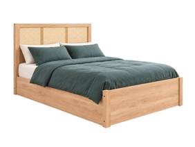 Land Of Beds Marsaille Oak Finish Wooden King Size Ottoman Bed5