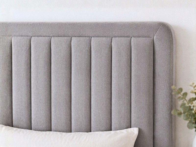 Land Of Beds Anderson Grey Fabric Bed Frame3