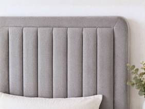 Land Of Beds Anderson Grey Fabric Bed Frame3