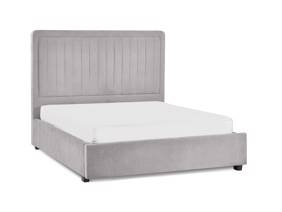 Land Of Beds Anderson Grey Fabric Bed Frame4