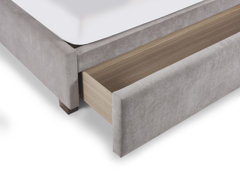 Land Of Beds Anderson Grey Fabric Bed Frame5