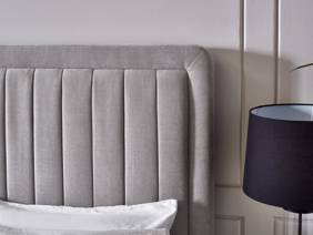 Land Of Beds Anderson Grey Fabric Bed Frame4