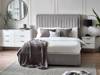 Land Of Beds Anderson Grey Fabric Bed Frame1