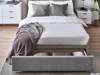 Land Of Beds Anderson Grey Fabric Bed Frame2