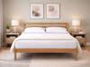 Land Of Beds Paxton Oak Finish Wooden Bed Frame2
