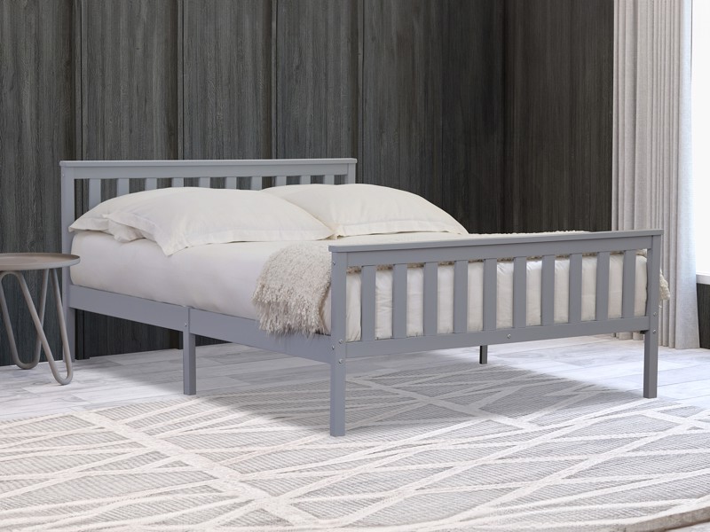 Land Of Beds Lannister Grey Wooden Bed Frame1