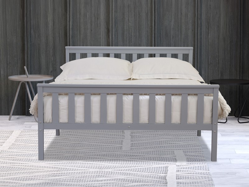 Land Of Beds Lannister Grey Wooden Bed Frame2