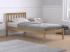 Land Of Beds Delamere Pine Wooden Double Bed Frame2