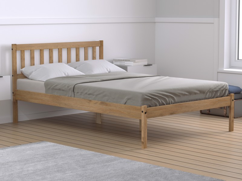 Land Of Beds Delamere Pine Wooden Bed Frame1