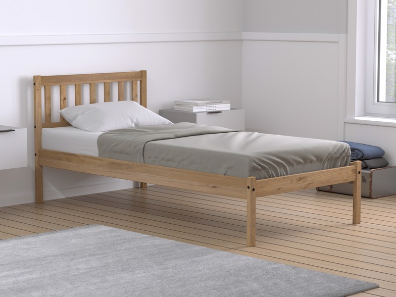 Land Of Beds Delamere Pine Wooden Bed Frame2