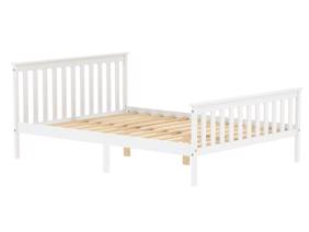 Land Of Beds Albury White Wooden Bed Frame4