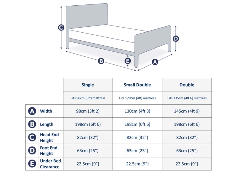 Land Of Beds Albury White Wooden Bed Frame6