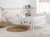 Land Of Beds Albury White Wooden Bed Frame4