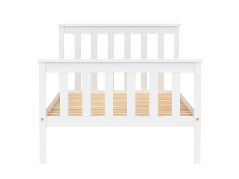 Land Of Beds Albury White Wooden Bed Frame4