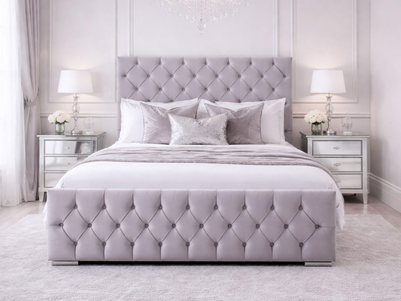 Land Of Beds Fern Fabric Bed Frame2