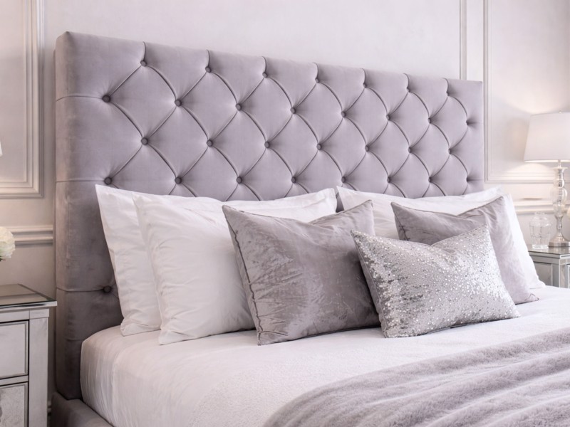 Land Of Beds Fern Fabric Bed Frame3