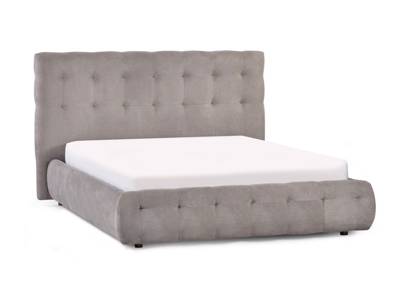 Land Of Beds Everett Taupe Fabric Bed Frame3